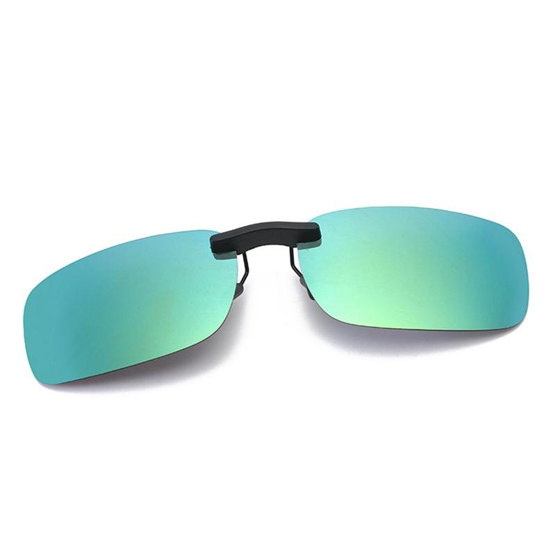 1 шт., поляризационные очки унисекс с зажимом для вождения, солнцезащитные очки дневного видения UV400, линзы для вождения, ночного видения, солнцезащитные очки для верховой езды, зажим для очков