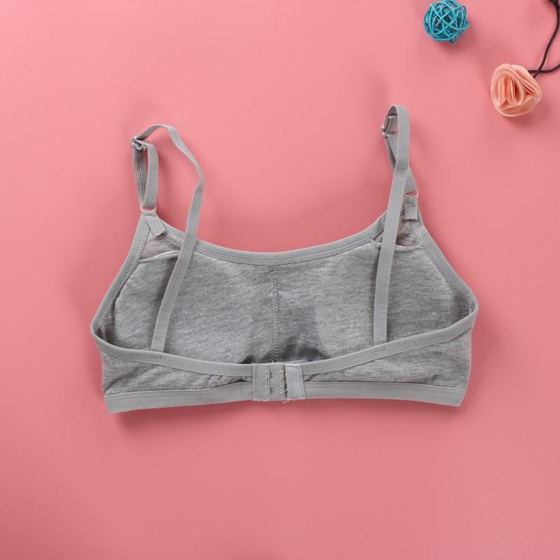 Бюстгальтер из хлопка для девочек, подростковая дышащая детская одежда, детский жилет, тренировочный бюстгальтер