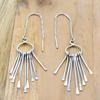 Женские серьги из серебра 925 пробы с кисточками, этнические серьги ручной работы с бахромой