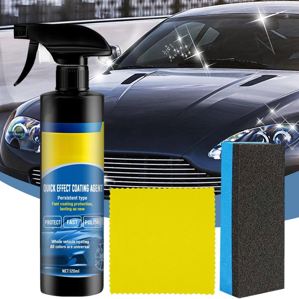 120ml Car Coating Spray Kits Nano Protective Layer for Paint Helps Enhance Shine Resist Dirt Polish Spray Ceramic Coating Agent