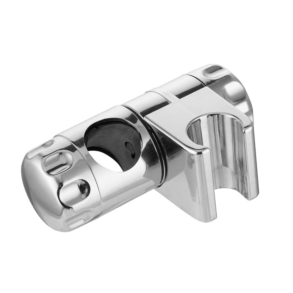 Adjustable Shower Head Holder 20-25MM O.D. Rail Head Bracket for Slide Bar Clamp Bath Replacement 360 Rotation Sprayer Holder
