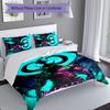 3pcs Custom Name World of Warcraft Bedding Set,Includes 1 Duvet Cover and 2 Pillowcases,All-season Bedroom Decor