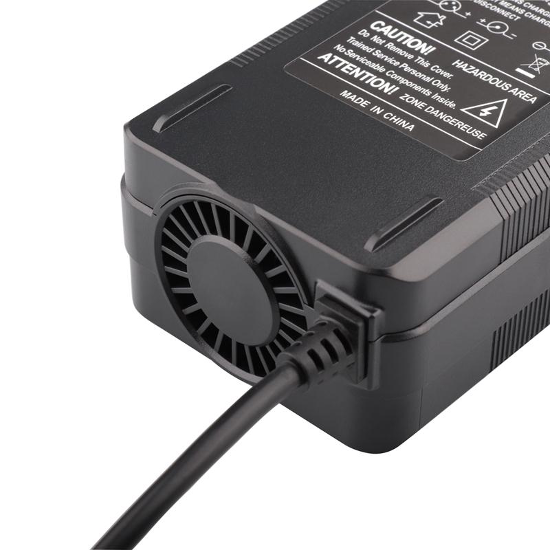 25.2V 5A Lithium Battery Charger For 6Series 21.6V Li-ion Battery Pack 150W High Power Charger DC 5.5*2.1mm Connector With Fan