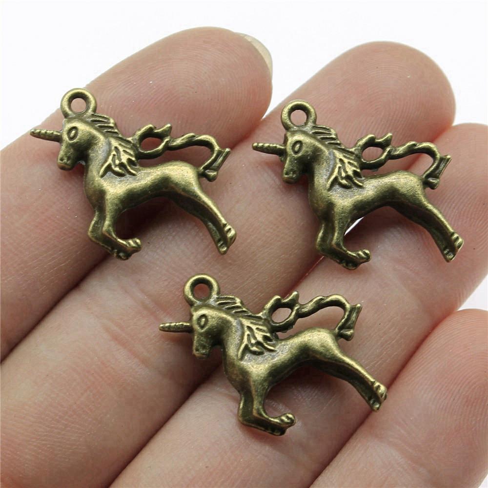 Unicorn Charms Pendant Ladies' Jewelry Bulk Vintage Decorations