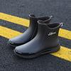 Rain shoes men's British rain boots sea fishing shoes waterproof and non-slip kitchen work rubber shoes warm new water shoes men
