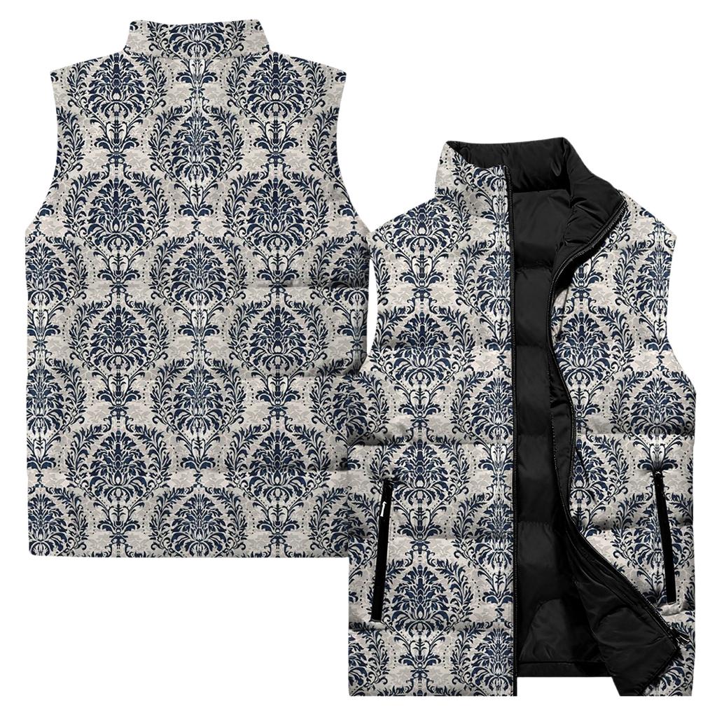 Ladies' Casual And Fashionable Sleeveless Vest Conventional Pattern Cotton Jacket