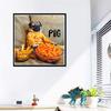 5D DIY Diamond Painting Cross Stitch "Cute Lazy Pug Dog" Rhinestone Embroidery Home Decor