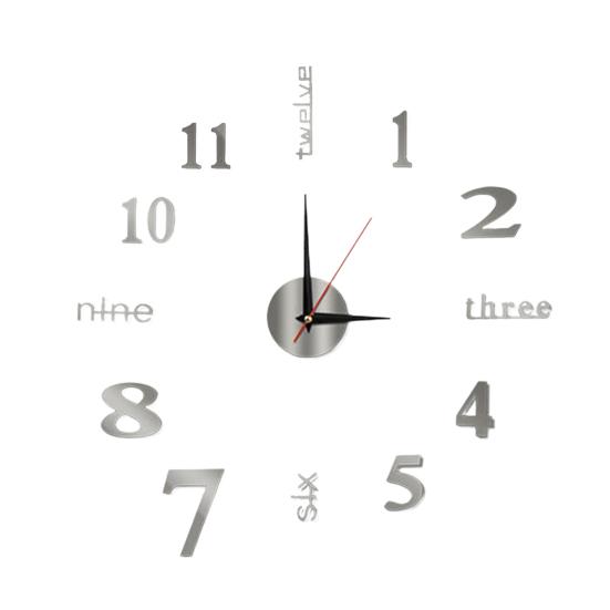 Современные скандинавские настенные часы на батарейках, тихие, с плавным ходом, с арабскими цифрами, 3D-эффект