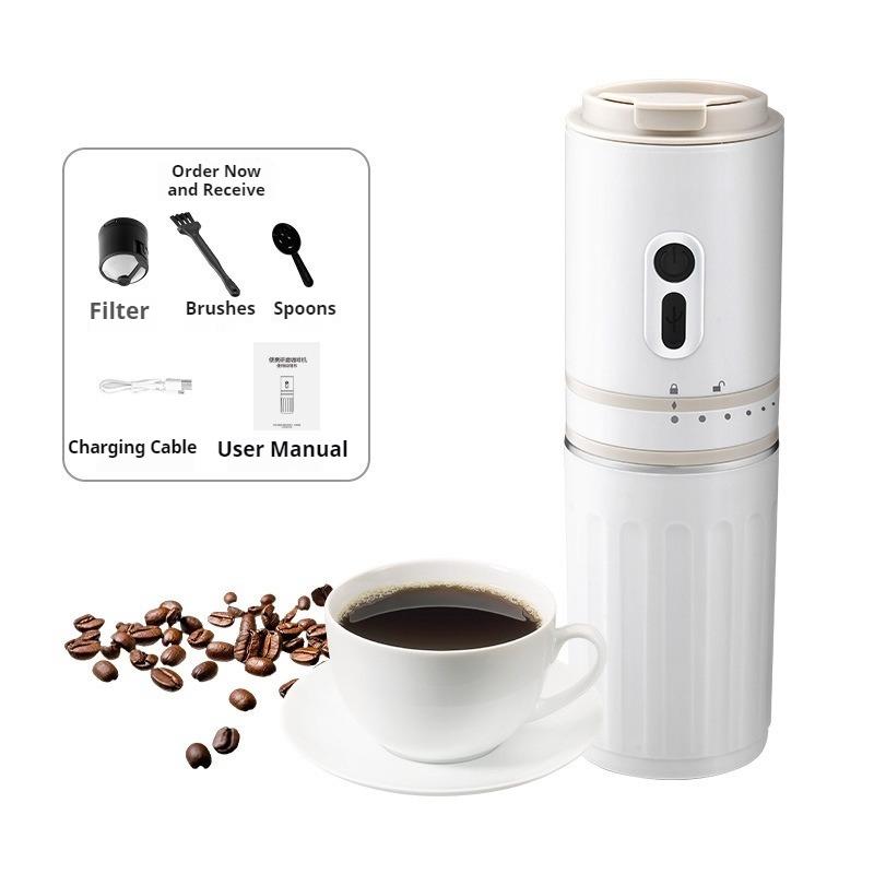 Portable Coffee Machine Household Small Grinding and Brewing Integrated Electric Bean Grinder
