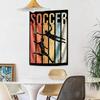 Soccer Wall Decor Tapestry Art For Pet Memorial Birthdaywedding Party Backdrop Family Gift