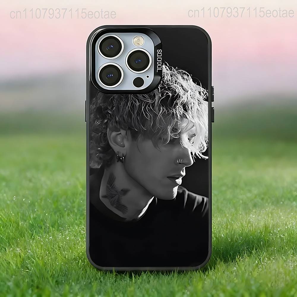 Чехол для телефона Singer MGK LOST A-AMERICANA для iPhone 17,16,15,14,13,12,11,Pro,Max,Plus,E,Air,Mini Черный ТПУ IMD Чехол