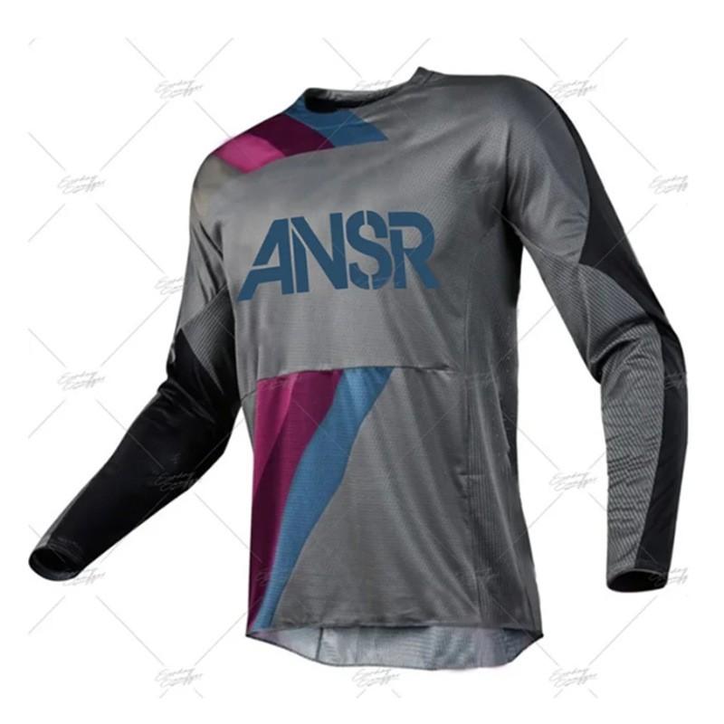ANSR Retro Off-Road Motorcycle Jersey Mountain Bike Quick Dry Breathable Cycling Shirt All Genders