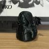 Halloween Animal Art Gift 3D Printed Rock Duck Figurine Ornament, Dark Style Desktop Ornament Sculpture, Artistic Gothic Decoration for Home