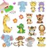 MEGZIHXN Дети Алмазные Наклейки Милые Животные Слон Жираф Тигр Лев Динозавр Цветок Алмазный Рисунок для Начинающих DIY 5D Алмазные Художественные Мозаичные Наклейки
