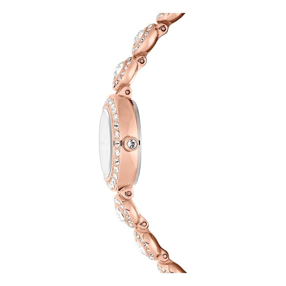 Браслет-цепочка Swarovski Angelic Watch с кристаллами, покрытие цвета розового золота, цвет розового золота