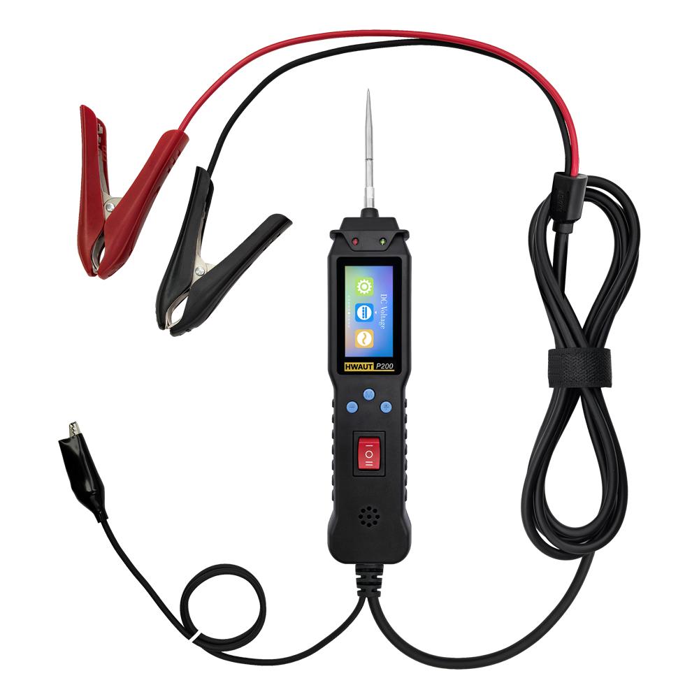 HWAUT P100 P200 Automotive Circuit Tester Multimeter PWM Signal Generator Oscilloscope Battery Electrical System Diagnostic Tool