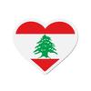 Aimant Coeur Drapeau Liban - Multicolore - 9 Cm - 50 Pièces - Résine Synthétique - Mixte