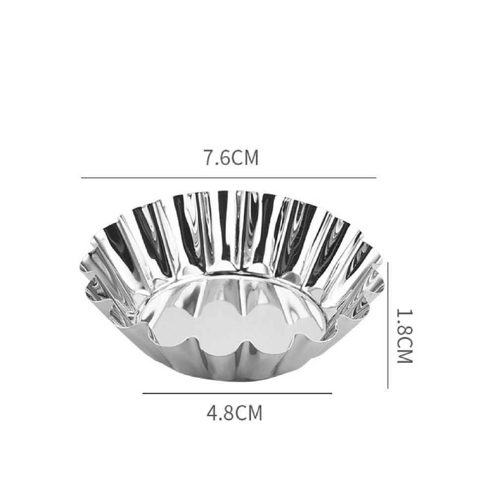 Многоразовая форма для печенья и пудинга Серебряная форма для десертов Формы для тарталеток Цветок Маффин