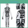 Creepy Halloween Skeleton Cosplay Outfit For Men And Women Dm0178