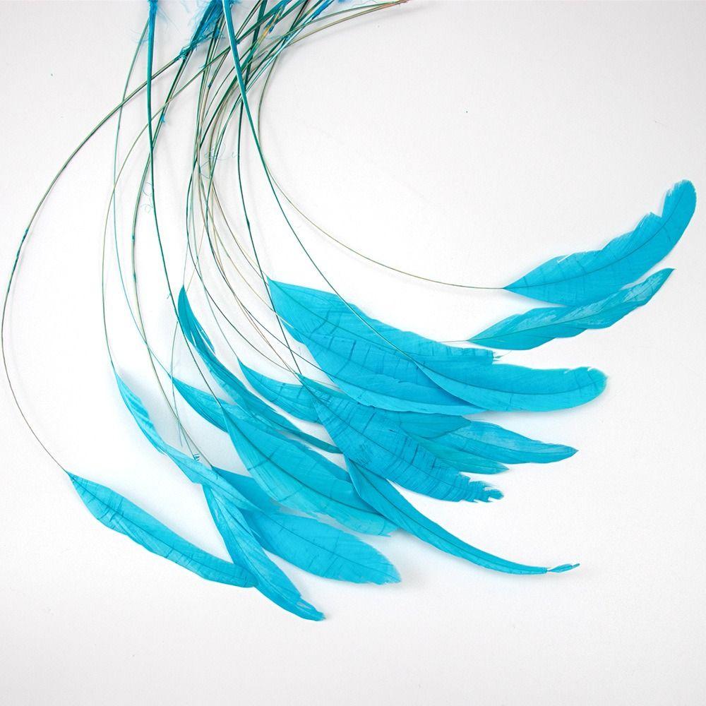 10Pcs Multicolor Rooster Feather Natural Feather Clothing Accessories Feathers Headwear Accessories