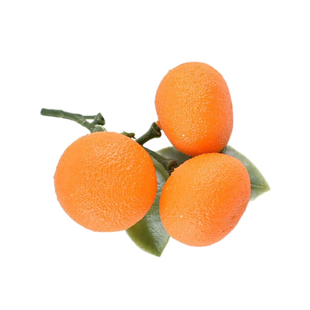 Artificial Tangerine Fruit Simulation Foams Tangerine Realistic Fruit for Kitchen Parties Decorations Photography Props