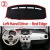 Dash Board Cover for Fiat 500 500c 500e 2007-2024 Dashboard Cover Board Anti-Slip Mat Protect Pad Car Sunshade Carpet Rug