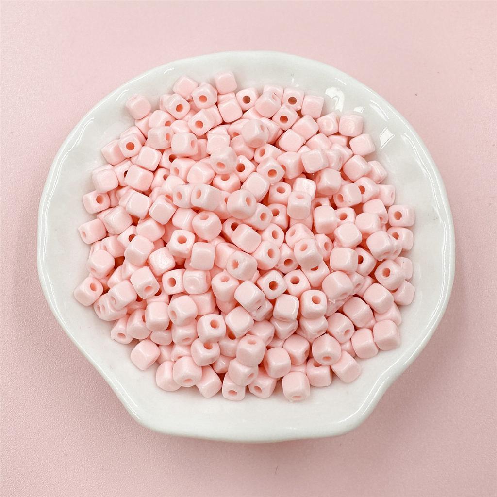 Модные ювелирные изделия аксессуары ручной работы бисерные аксессуары 200 шт 4 мм свободные бусины акриловые квадратные для браслета ожерелья своими руками