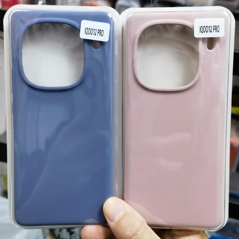 For vivo iQOO 12 Pro / iQOO 12Case Silky Liquid Silicone Case Soft-Touch Back Protective Cover For vivo iQOO 12 Pro / iQOO 12
