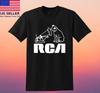 Ретро RCA Victor Records Черная футболка Размер S-5XL Унисекс Футболка