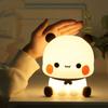 Desktop Ornament USB Rechargeable Bubu Dudu Led Night Cartoon Soft Bedside Night Light Silicone LED Sleep Night Lamp Gift