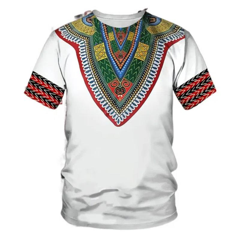 Летняя мужская одежда Традиционная одежда Повседневная одежда с короткими рукавами Ретро уличная одежда Ретро этнический стиль Футболки большого размера