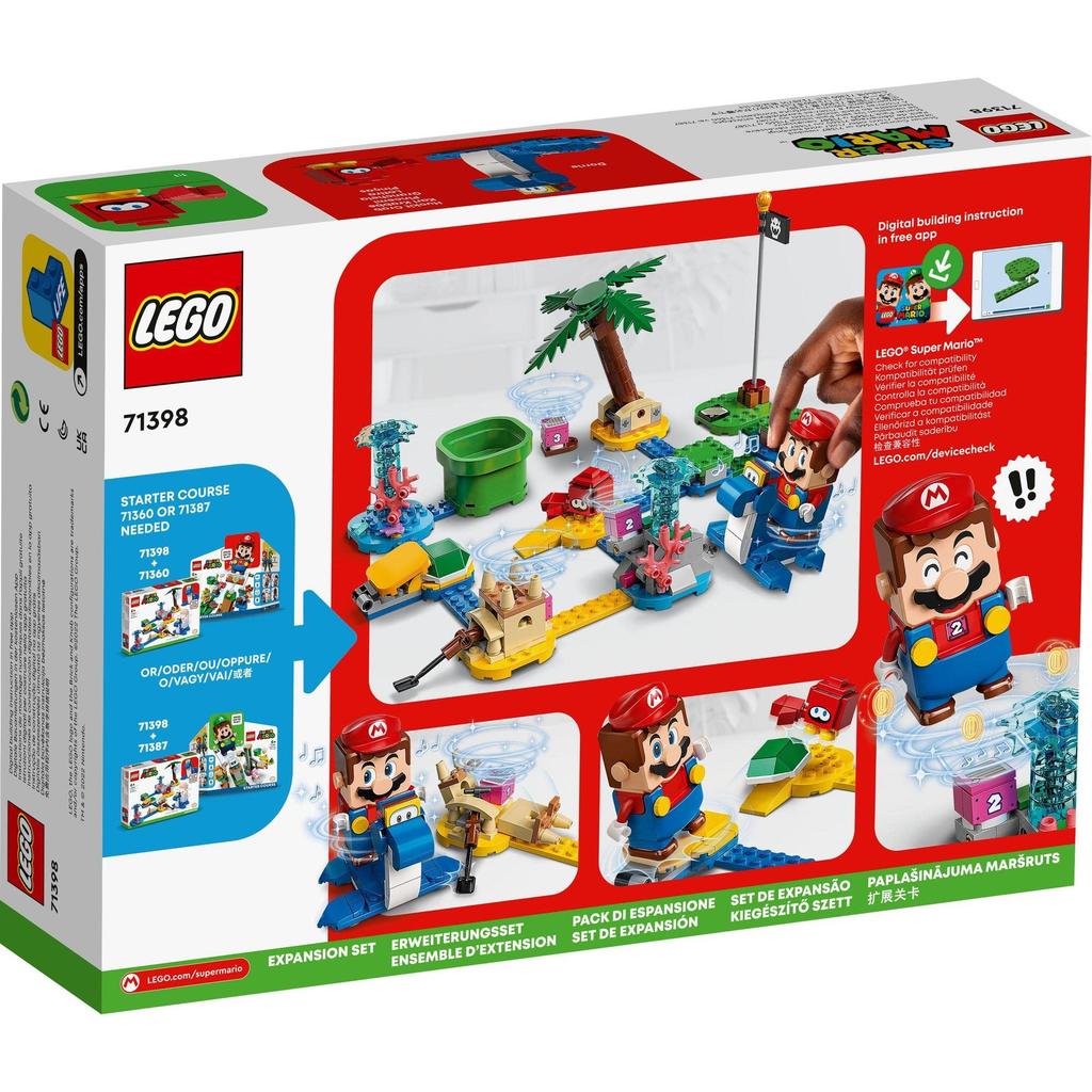 LEGO Super Mario Досси и испытание в плавании 71398 Игрушечные строительные блоки Подарок Видеоигра Мальчики Девочки Возраст 6+