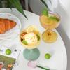 Стаканчик для мороженого, стеклянная кружка для десерта, S-образная кружка, стаканчик для молочного коктейля из боросиликатного стекла, цветная миска, реквизит для фотосессии в ресторане и на вечеринке