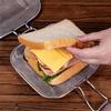 Stainless Steel Sandwich Toaster Grill Pan Sandwich Clip Bread Heating Oven Accessories Baking Tool Non Stick Cooking Grid