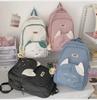 Large Capacity Nylon Backpack for Women and Men - Japanese/Korean High School & College Style, Travel & Laptop-Friendly