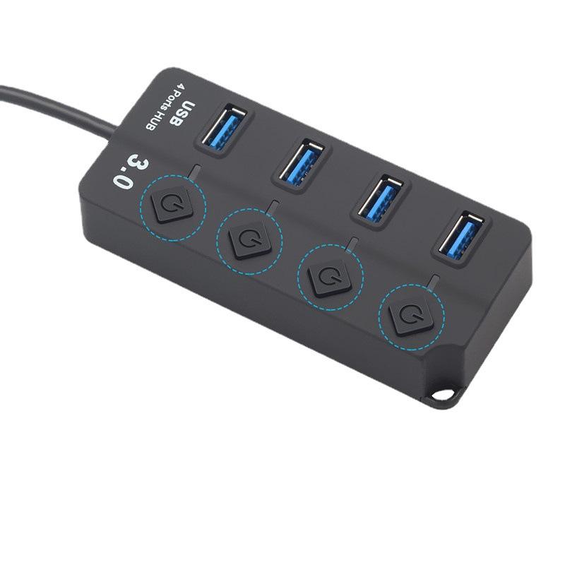 USB-концентратор 4/7 портов USB3.0 Разветвитель с выключателем Питания Внешний USB 2.0 Удлинитель Адаптер Станция Передачи Данных Док-станция