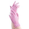 100pcs Disposable Gloves Red Pink Latex Free Woman Female Home Workplace Safety Elastic Glove Synthetic Nitrile Vinyl Small