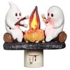 Ghost Campfire Flickering Nightlight,Fire Marshmallow Night Light Halloween Gift