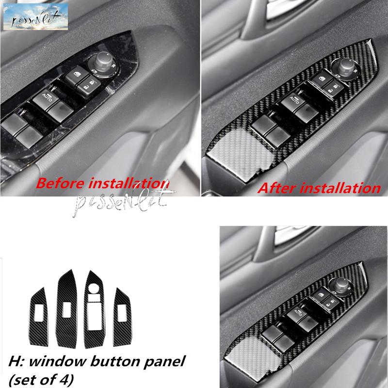 Windows Control Panel Carbon Fiber Car Interior Decoration Accessories Sticker for Mazda CX-5 CX 5 CX5 2018 2017 Car Styling