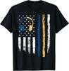 Gold Blue Line 911 Police Dispatcher First Responder Gift Unisex T-Shirt