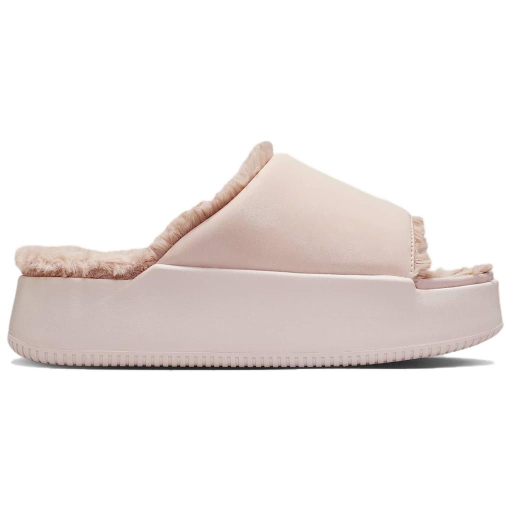 Nike Женские шлепанцы на платформе Calm Elevation, бежево-розовые, HV8560-600