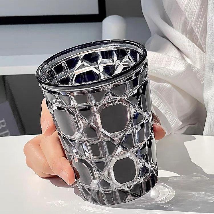 Творческие бокалы для вина Artistic Sense Handmade Black Gem Light Luxury Crystal Cup Modern Simplicity Advanced Sense Whiskey Glass New