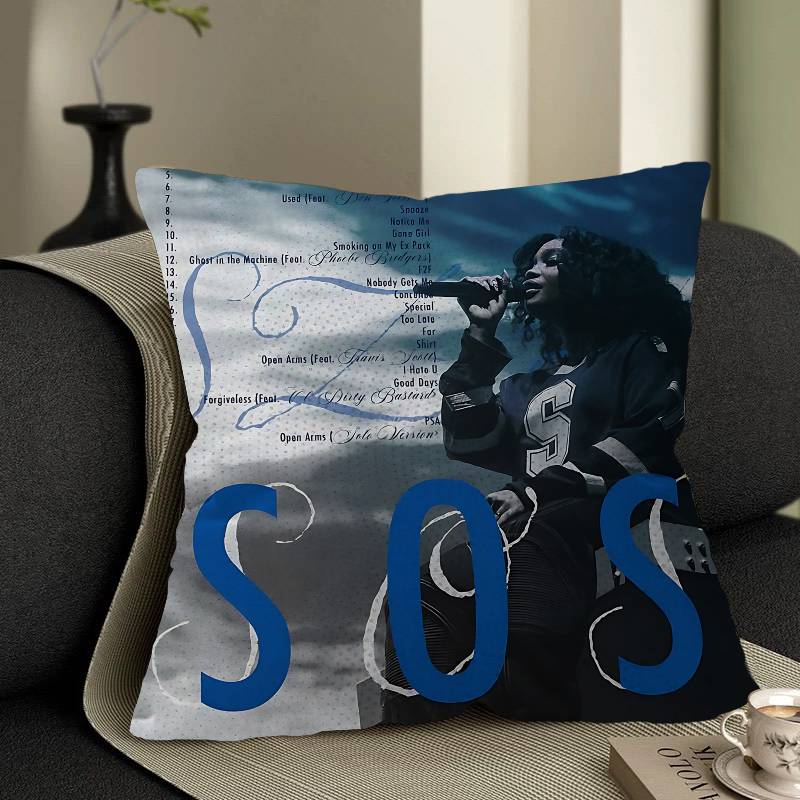 Popular Female Star Pop Singer Sza Cushion Cover Polyester Sofa Cushions Decorative Throw Pillows Home Decoration Pillowcover