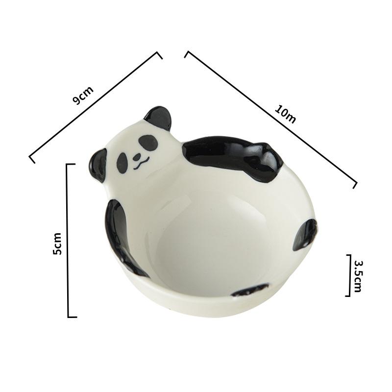Креативная милая панда блюдо для макания дома пельмени уксус тушеное блюдо приправа керамическая маленькая тарелка дизайн тарелка для ощущений подарок