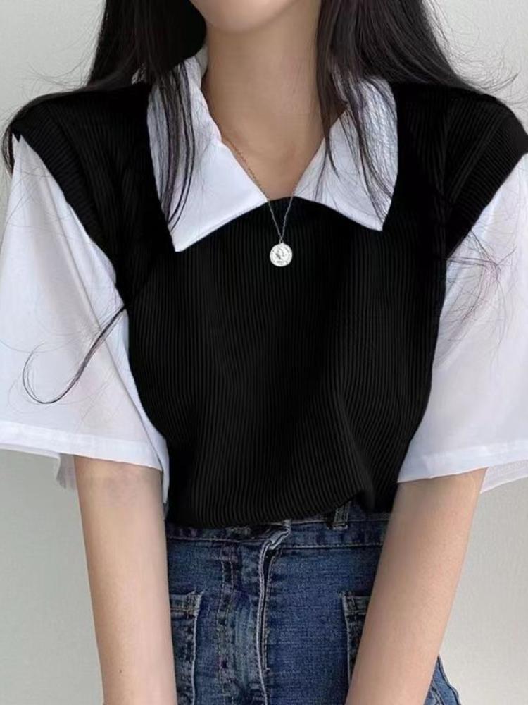 Футболки с воротником-поло, летние женские футболки с короткими рукавами, сексуальные укороченные топы, женские повседневные майки, женские футболки