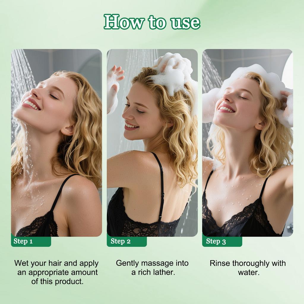 Nourishing Shampoo, Refreshing Shampoo, Gently Nourishes The Scalp, Strengthens Hair Quality And Promotes Hair Growth,250ml