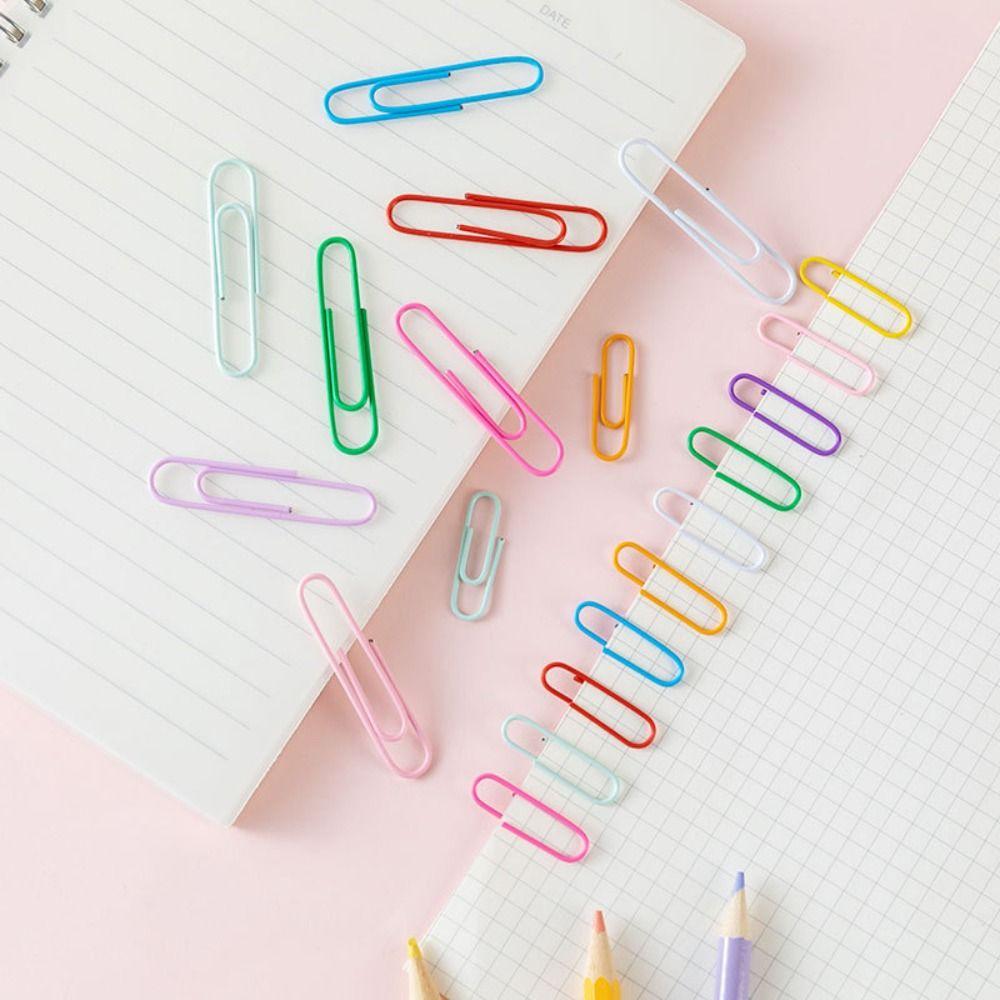 50PCS Zinc Zinc Alloy Bookmark Clip Creative Binder Clamps Mini Metal Paper Clips  School
