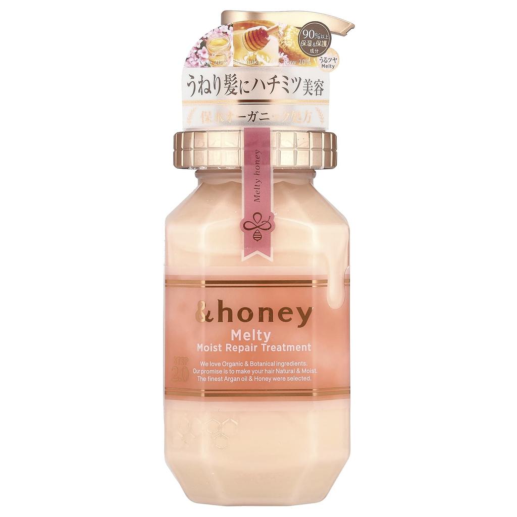 &Honey, Melty Moist Repair Treatment, Sweet Rose Honey, 440Ml(14.9Oz)