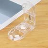 1 Pcs Pill Cutter Splitter Half Storage Compartment Box Medicine Tablet Holder