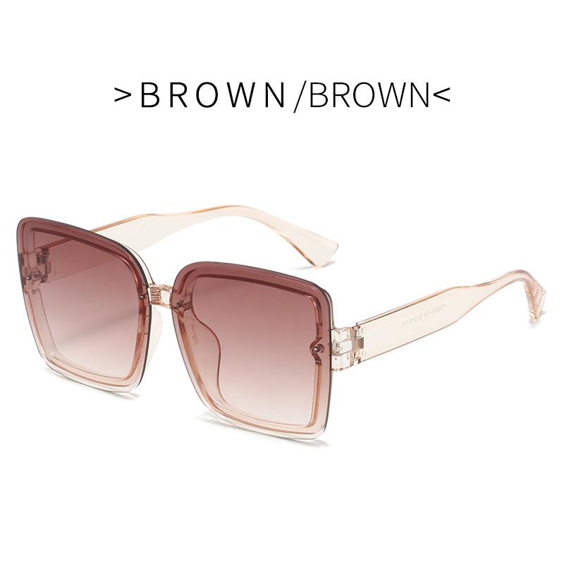 Винтажные квадратные солнцезащитные очки с большой оправой, модные, высокого качества, женские, мужские, люксовый бренд, солнцезащитные очки, ретро, градиентные, женские, UV400